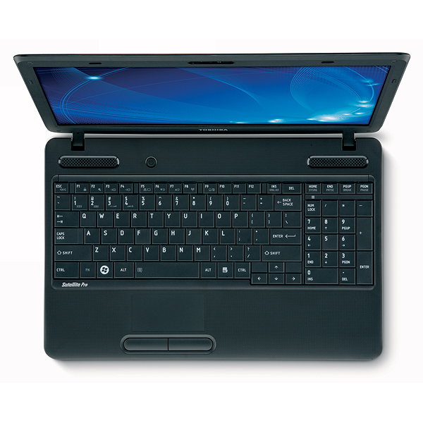 What are the specs for the Toshiba Satellite laptop?